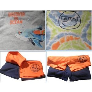 Member's Mark 12M Boys 4 Piece Mix & Match Play Sets, Shark/Smiley - Free Ship